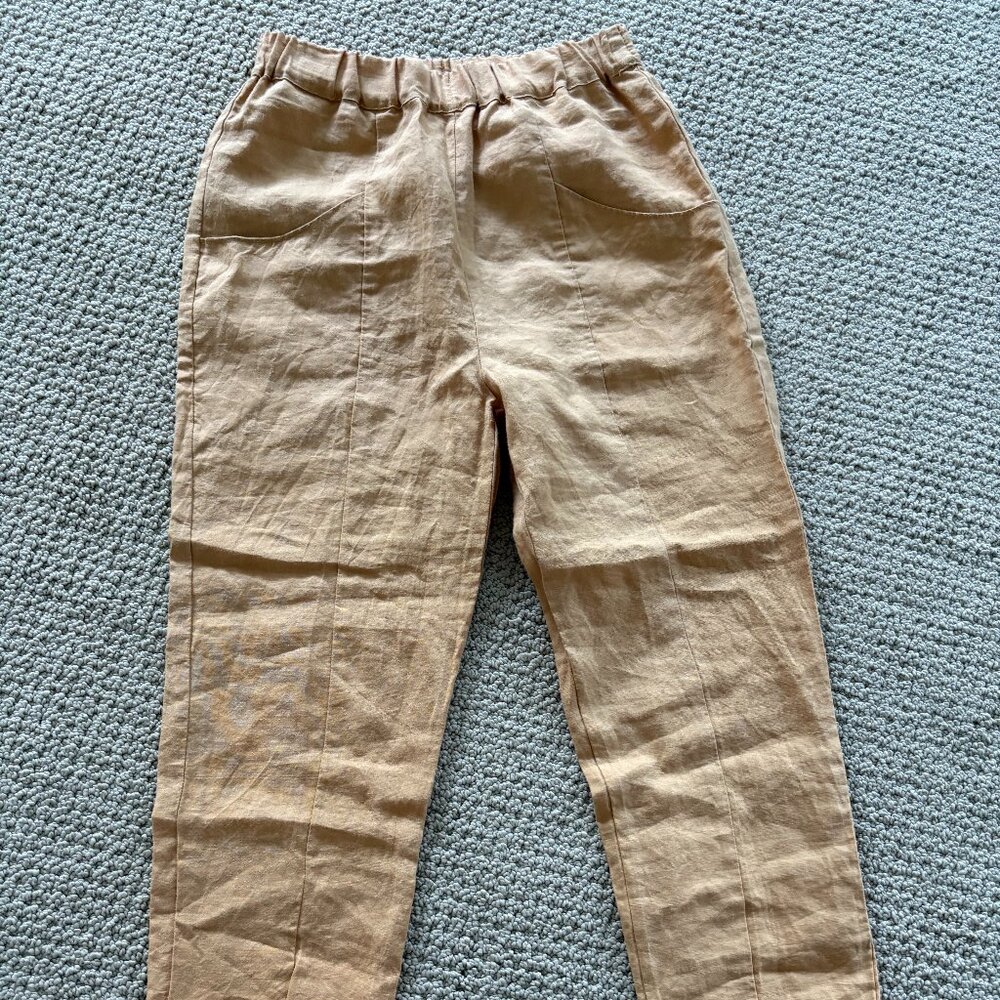 Mate the Label Linen Cropped Pants